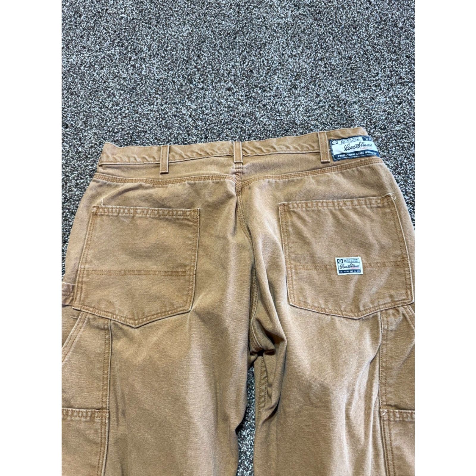 Levi's Levis Jeans Men 38X32 Denim Cotton 5-Pocket Straight Blue Regular Tan Vintage No Size US 38 / EU 54 - 4 Thumbnail