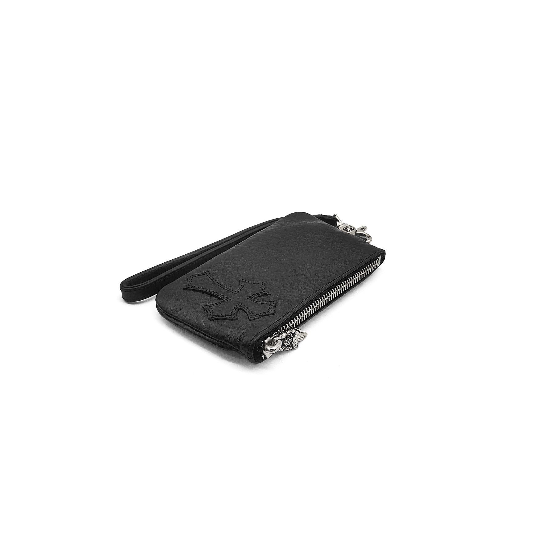 Chrome Hearts Chrome Hearts Leather Cross Patch Zip Wallet Size ONE SIZE - 3 Thumbnail