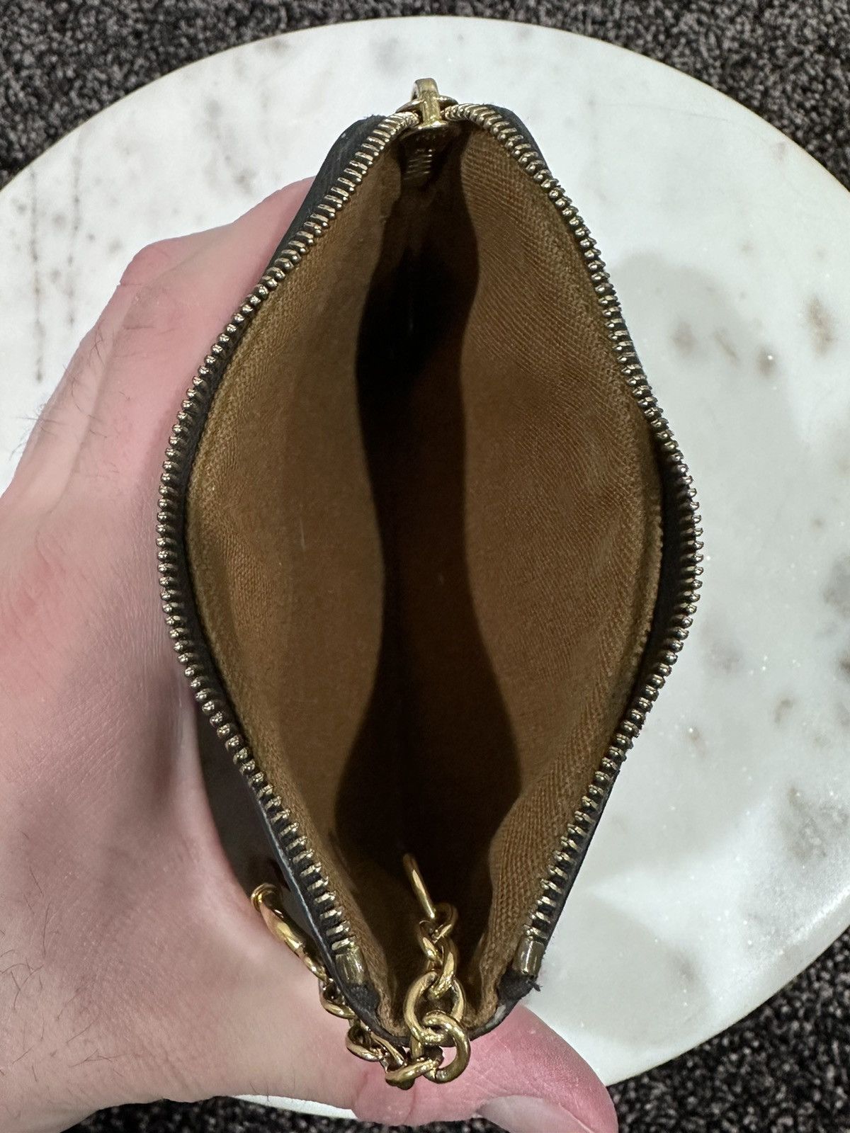 Celine × Hedi Slimane Celine x Hedi Coin & Card Pouch In Triomphe Canvas Wallet Size ONE SIZE - 5 Thumbnail