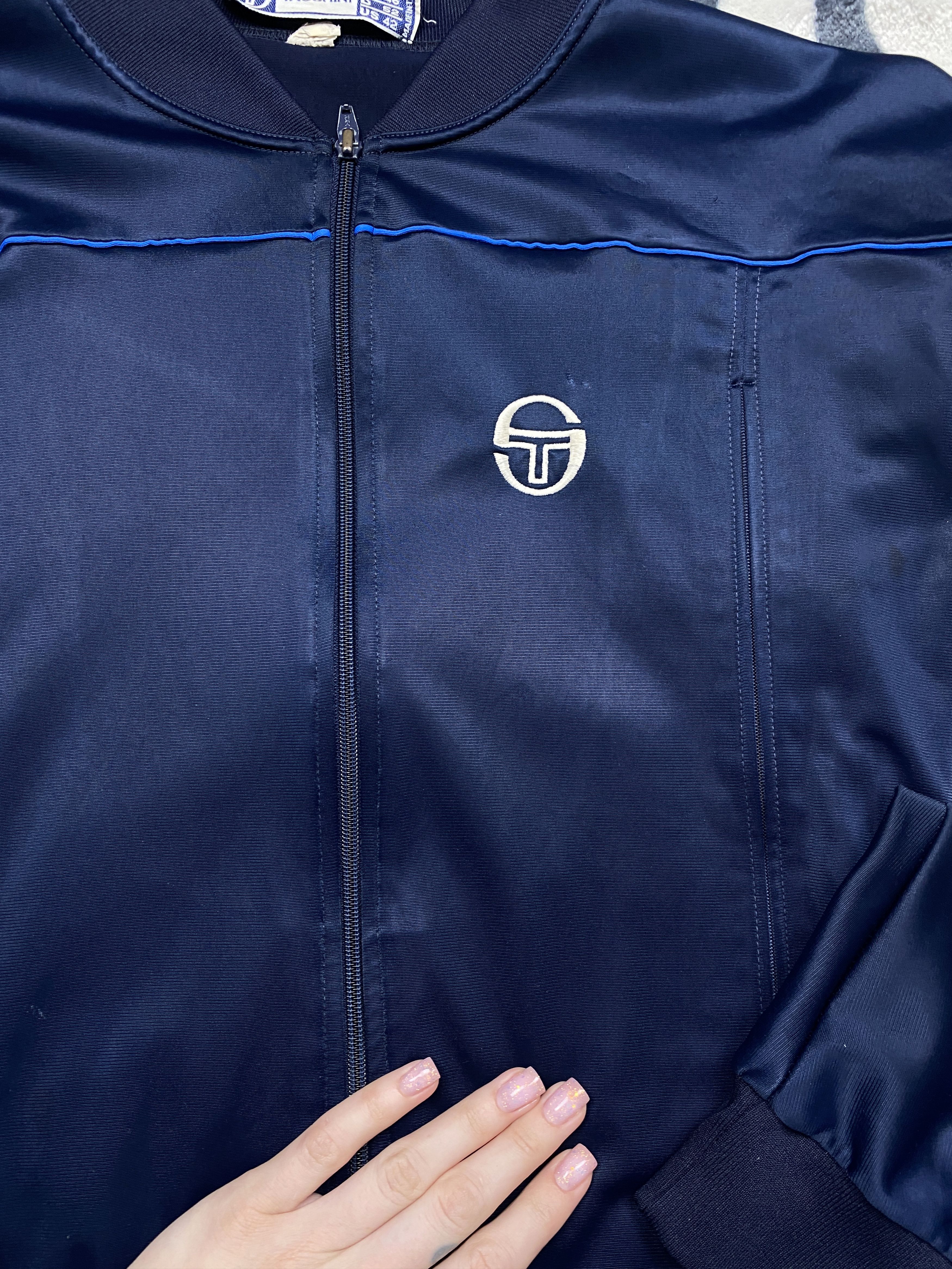 Sergio Tacchini Sergio Tacchini 90s Vintage Mens Track Top Jacket Size US L / EU 52-54 / 3 - 3 Thumbnail