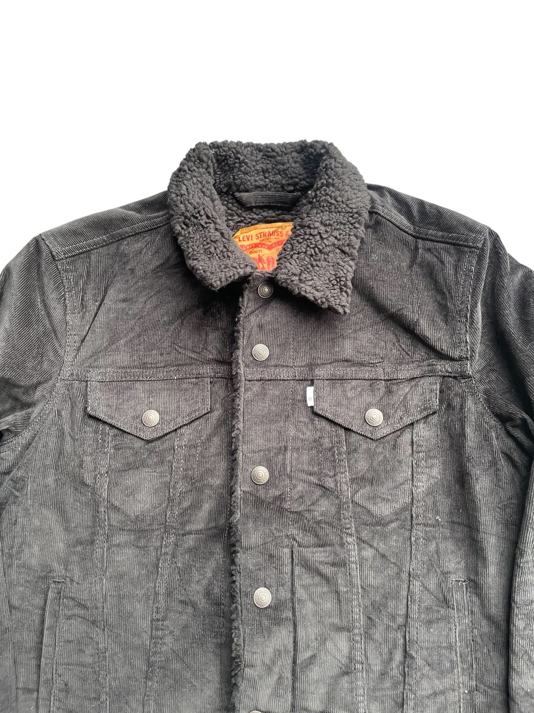 Levi's Levis Sherpa Coduroy Single R White Tab Jacket Size US S / EU 44-46 / 1 - 3 Thumbnail