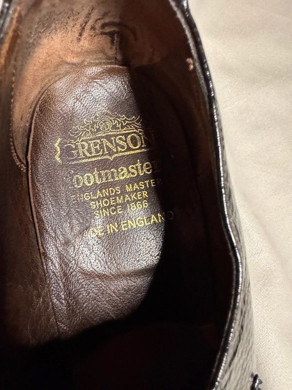 Grenson × Vintage Vintage Grenson Footmaster loafers made in England in 1990s Size US 10.5 / EU 43-44 - 9 Thumbnail