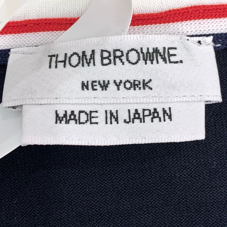 Thom Browne Thom Browne Dark blue round-neck cotton short-sleeved T-shi Size US S / EU 44-46 / 1 - 6 Thumbnail