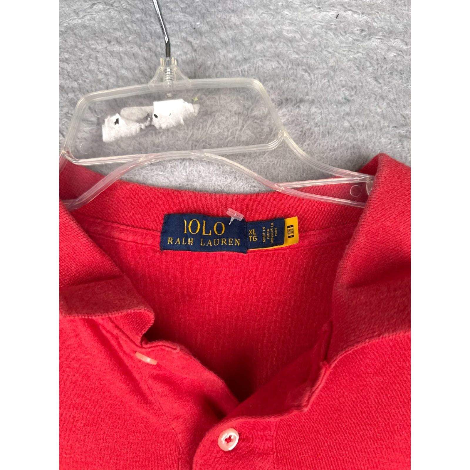 Tommy Hilfiger Tommy Hilfiger Polo Shirt Men XL Red Short Sleeve 100% Cotton Golfer Vintage: No Size US XL / EU 56 / 4 - 7 Thumbnail