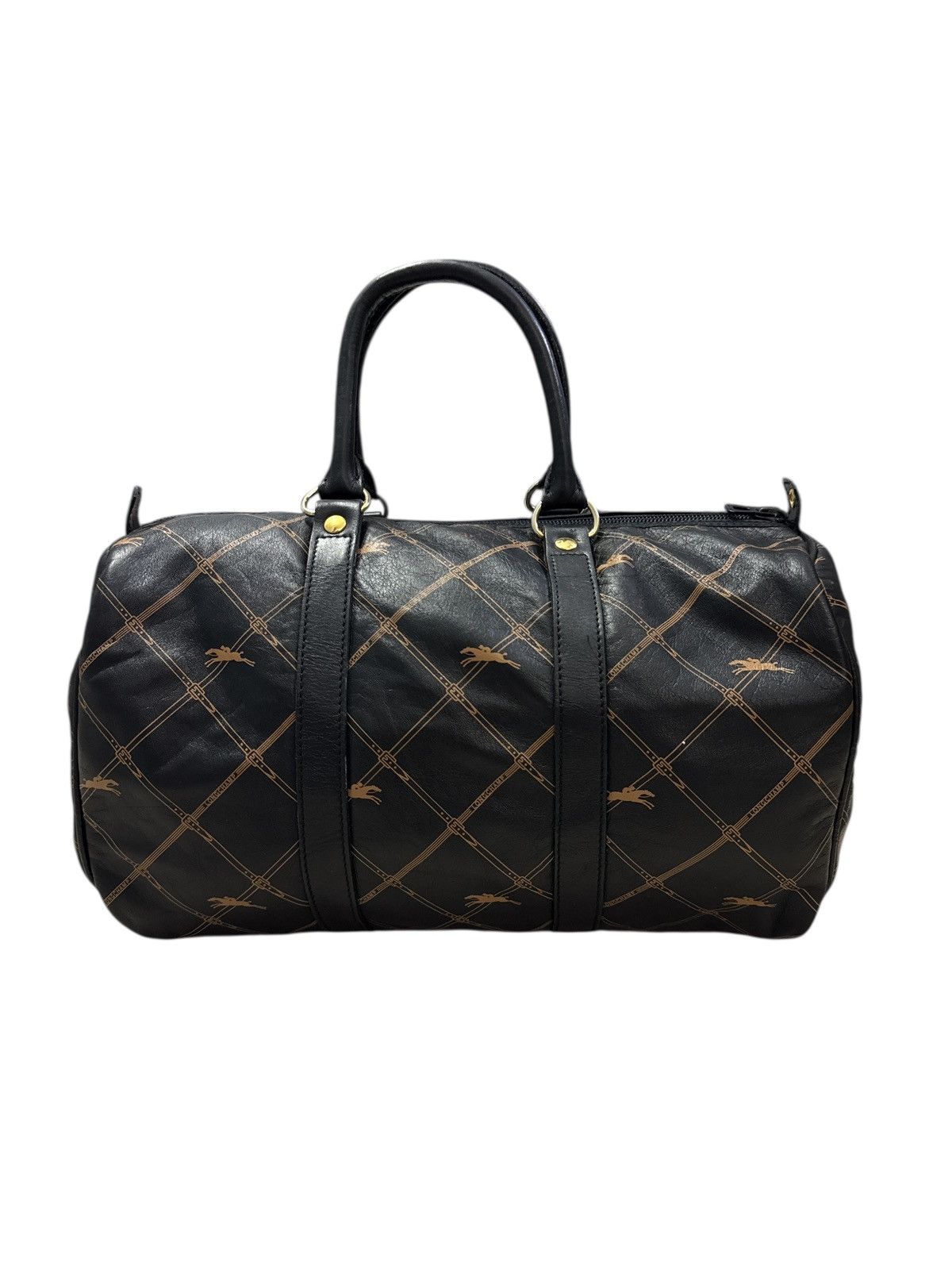 Longchamp VINTAGE LONGHCAMP FULL MONOGRAM BOSTON BAG Size ONE SIZE - 2 Thumbnail