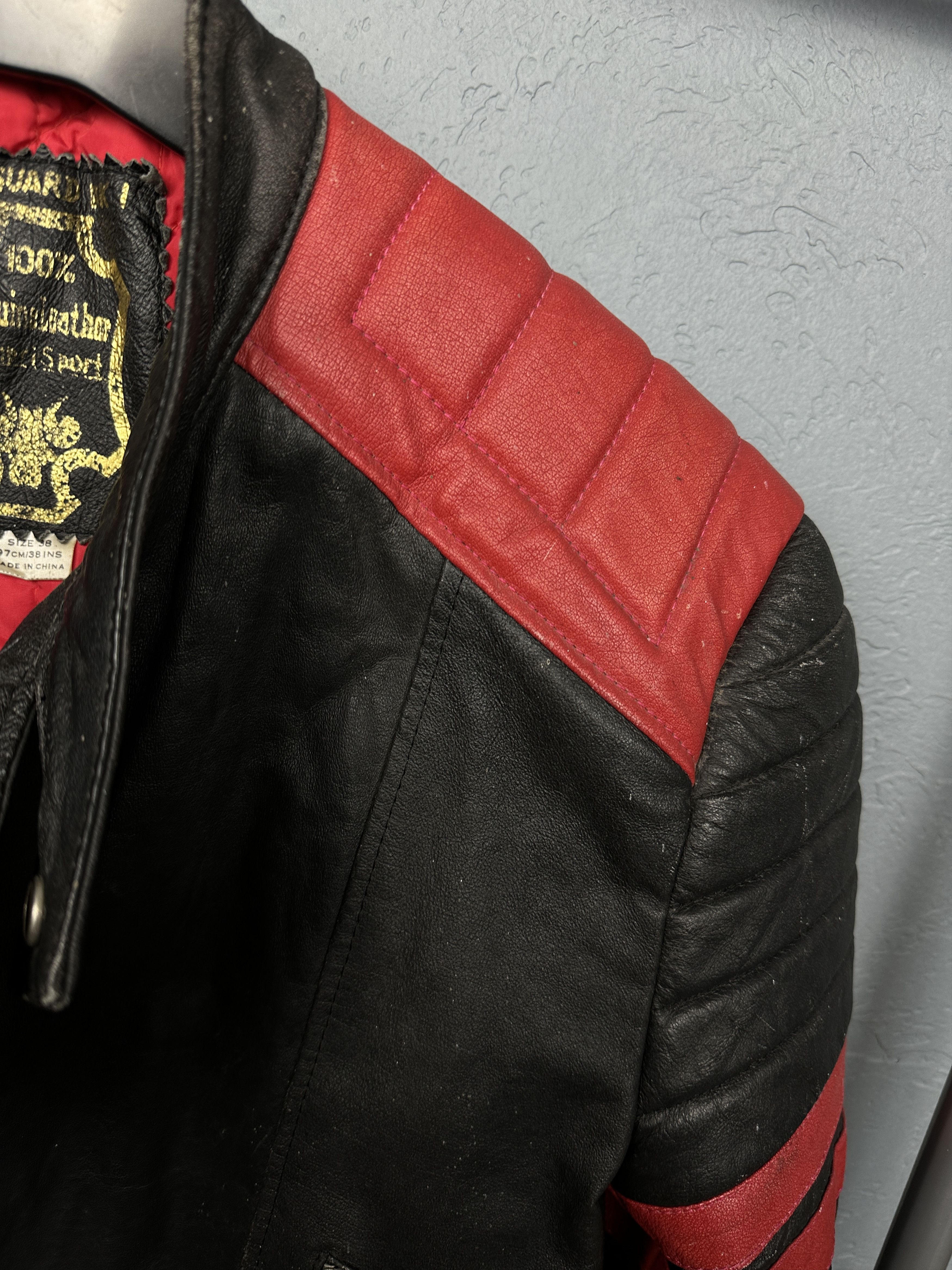 Genuine Leather 90s Vintage Mens Biker Leather Jacket Y2K Size US M / EU 48-50 / 2 - 7 Thumbnail