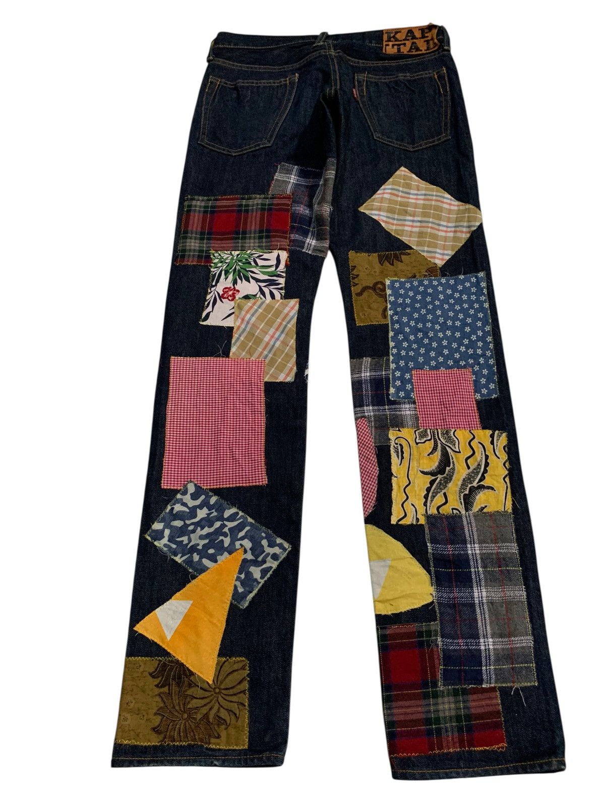 Kapital KAPITAL PATCHWORK HIPPIES STYLE REWORK JAPANESE INSANE DENIM Size US 29 - 4 Thumbnail