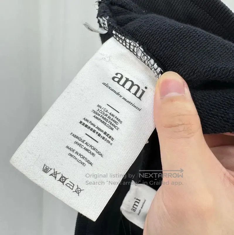 AMI AMI Black Cotton Embroidered Logo Summer Shorts . Size US 26 / EU 42 - 7 Thumbnail