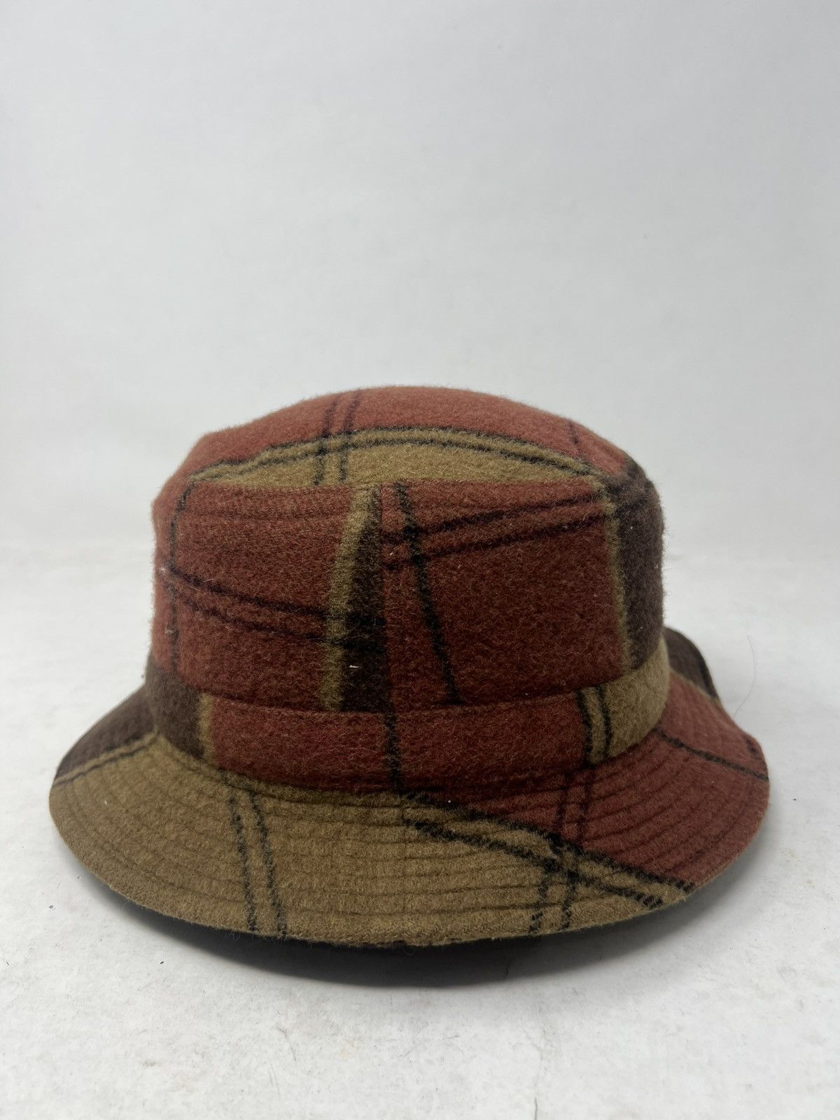 Jean Charles De Castelbajac Jeans Charles Castelbajac Plaid Pattern Hat Cap Size ONE SIZE - 4 Thumbnail