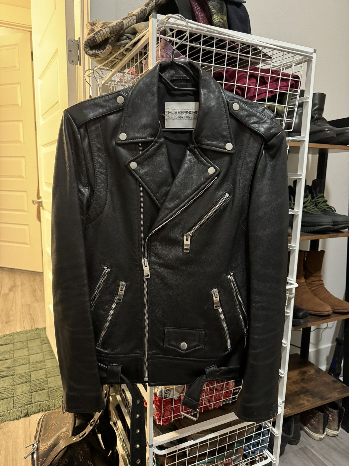 Alessandrini New York Leather Jacket M Retail $1k Size US M / EU 48-50 / 2 - 1 Thumbnail