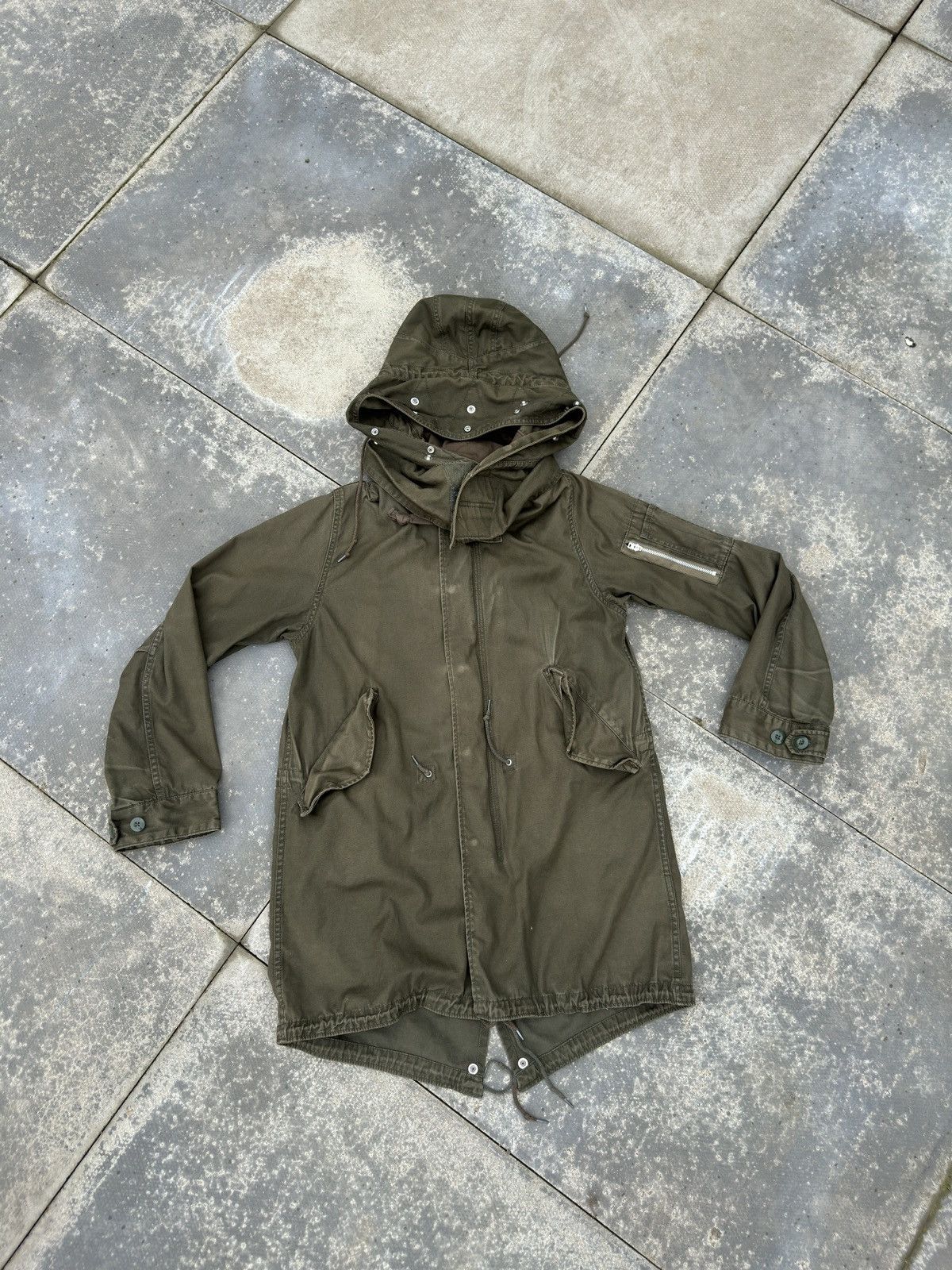 image of Military Jacket in Green, Men's (Size Medium)