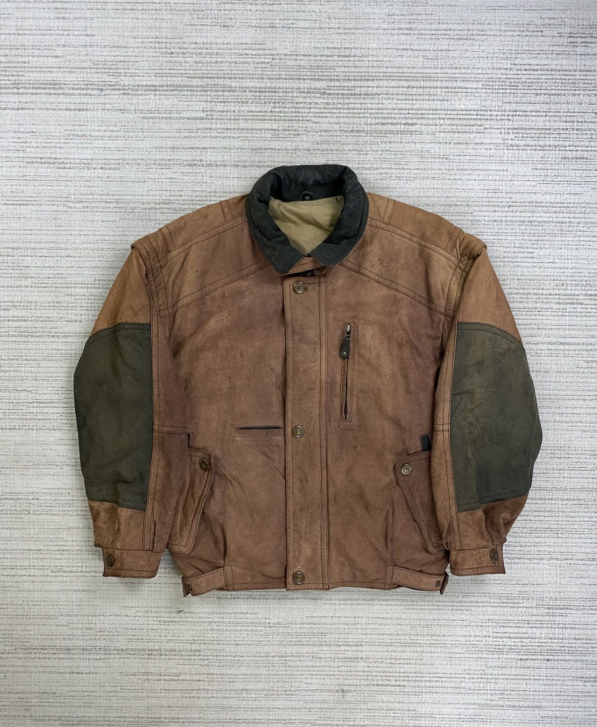 Vintage 🔥80s Santa Barbara Polo & Racquet Club Suede Leather Jacket Size US M / EU 48-50 / 2 - 1 Thumbnail