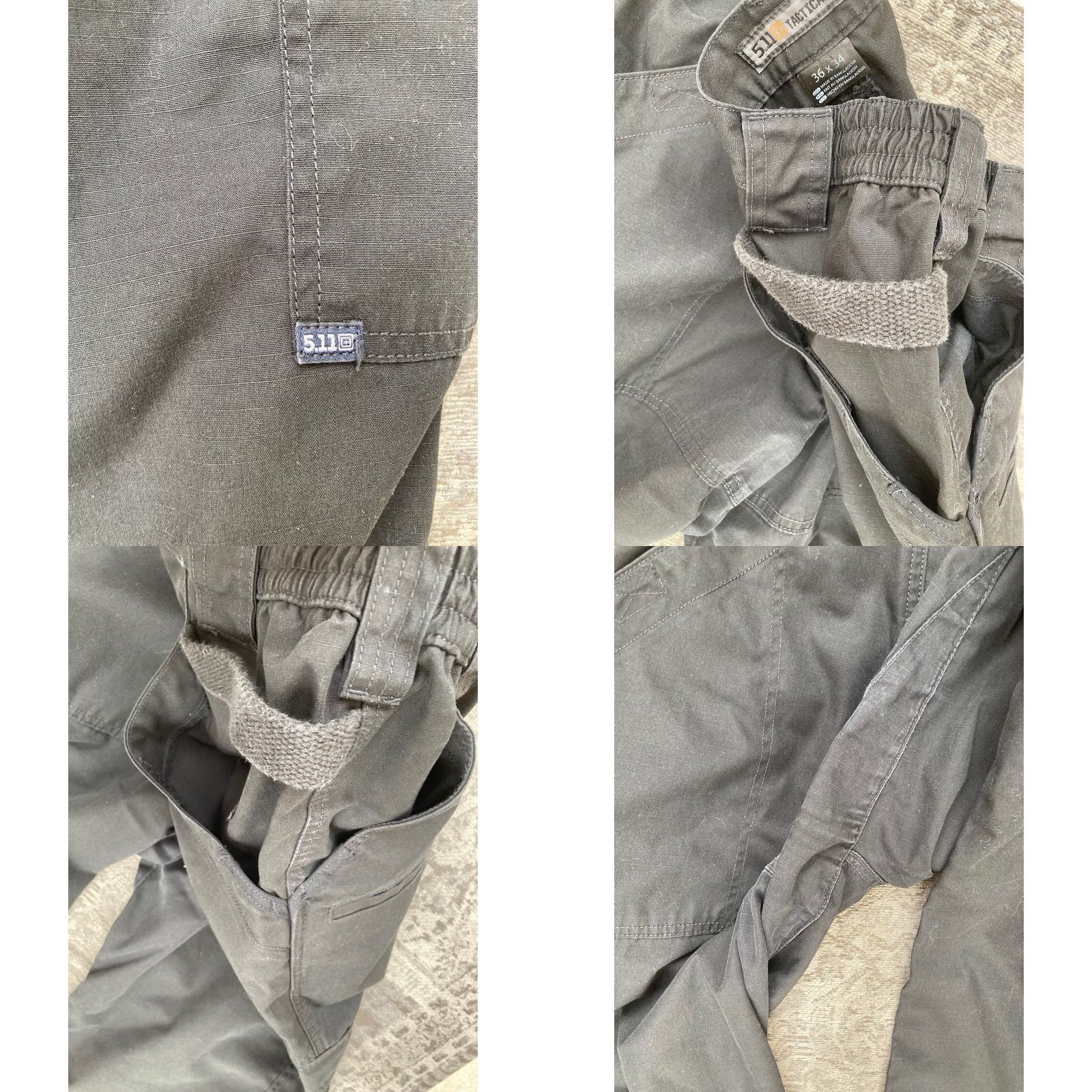 Vintage 5.11 Tactical Pants Cargo Regular 36 Black 5-Pocket Lightweight Breathable Poly Mens Jeans & Pants Size US 36 / EU 52 - 8 Thumbnail