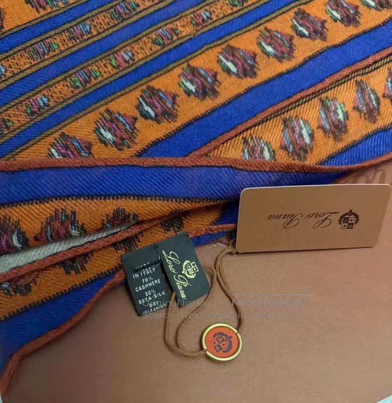 Loro Piana Loro Piana Autumn/Winter Cashmere and Silk Scarf (70% Cash Size ONE SIZE - 6 Thumbnail