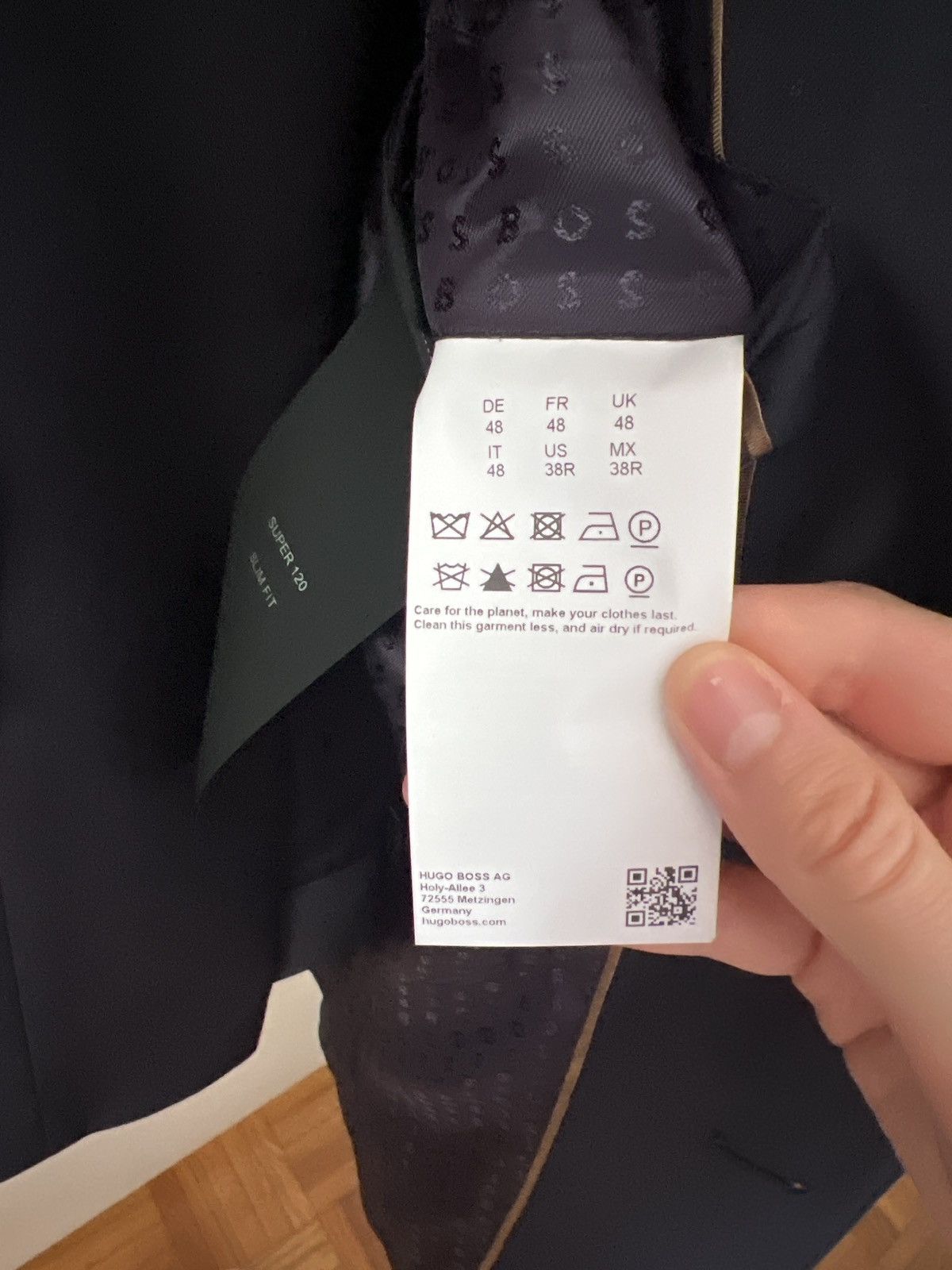 Hugo Boss Hugo Boss H-Huge Suit Super 120’s Guabello Wool 48EU/ 38R US Size 38R - 13 Thumbnail