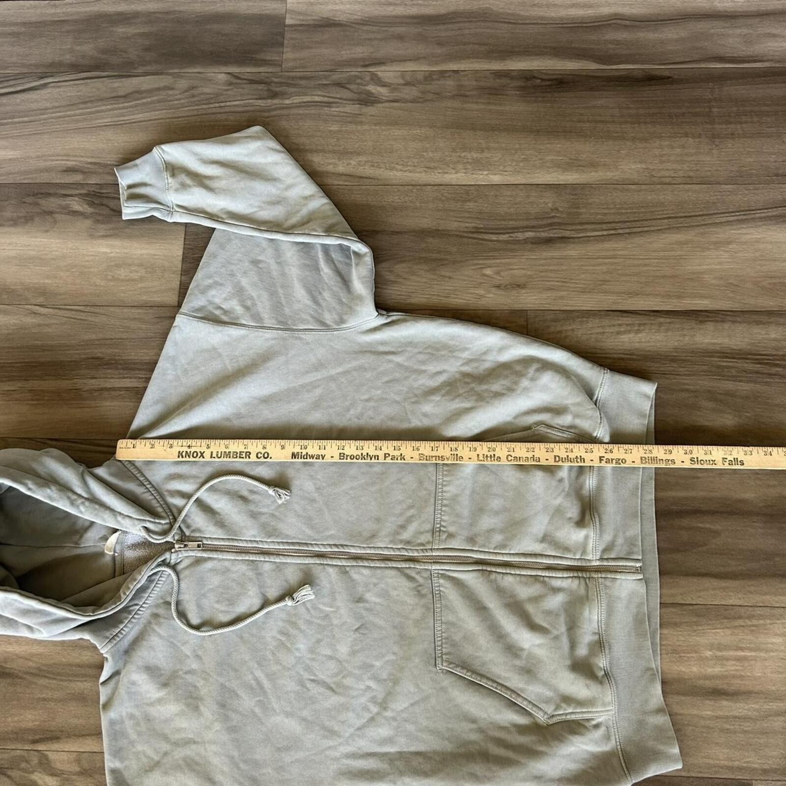 Other Vintage Light Sage Green Blank Zip Up Heavyweight Hoodie XL Size US XL / EU 56 / 4 - 6 Thumbnail