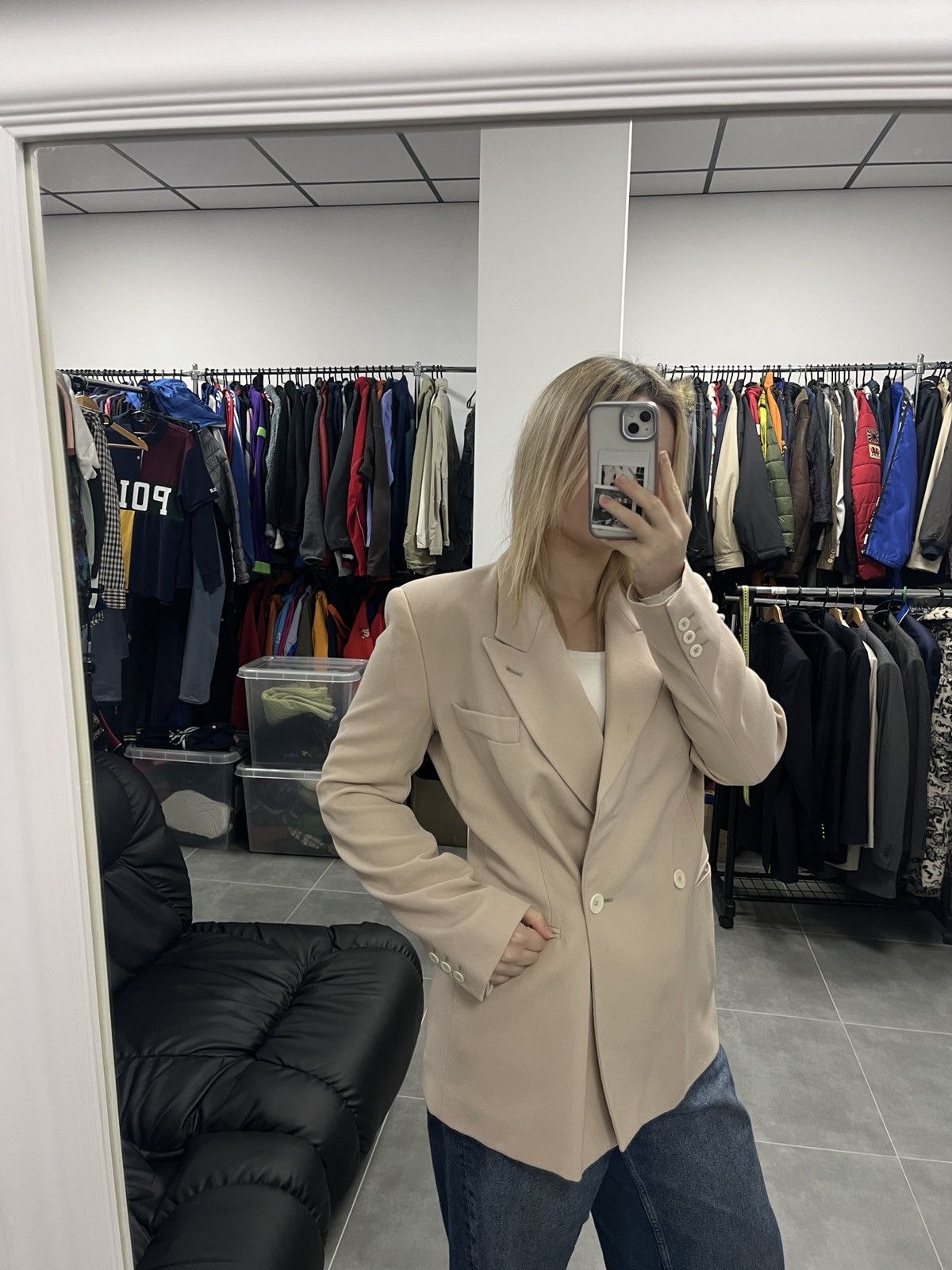 Emporio Armani × Vintage Vintage Emporio Armani Wool Blazer Size 46 Size L / US 10 / IT 46 - 2 Thumbnail