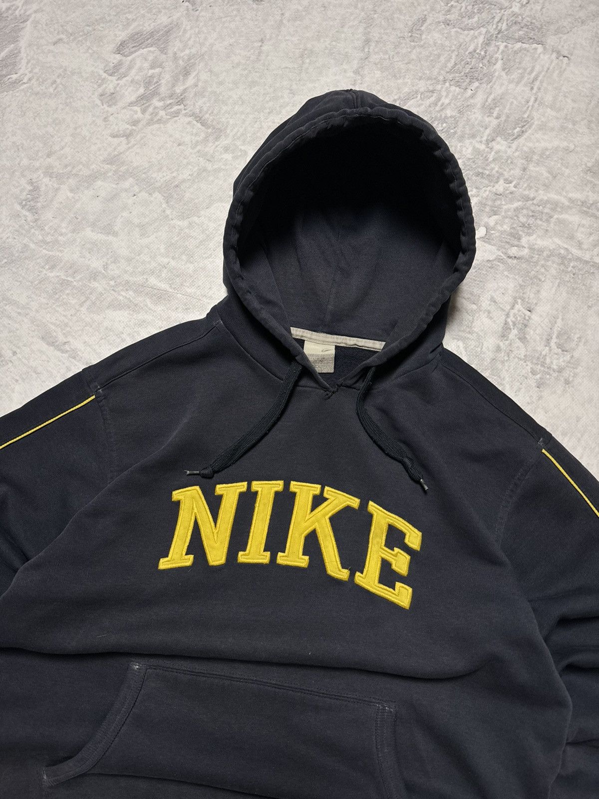 Nike × Vintage 00s Nike Vintage Big Logo Oversize Hoodie Y2K Size US M / EU 48-50 / 2 - 2 Thumbnail
