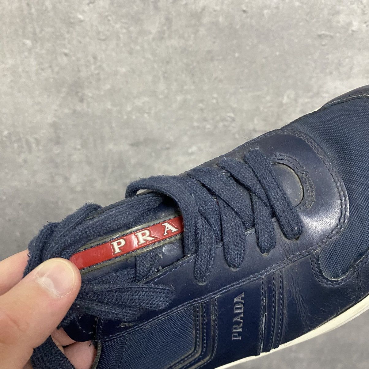 Prada Vintage Prada Shoes Red Tab Sneakers Size US 7 / EU 40 - 11 Thumbnail