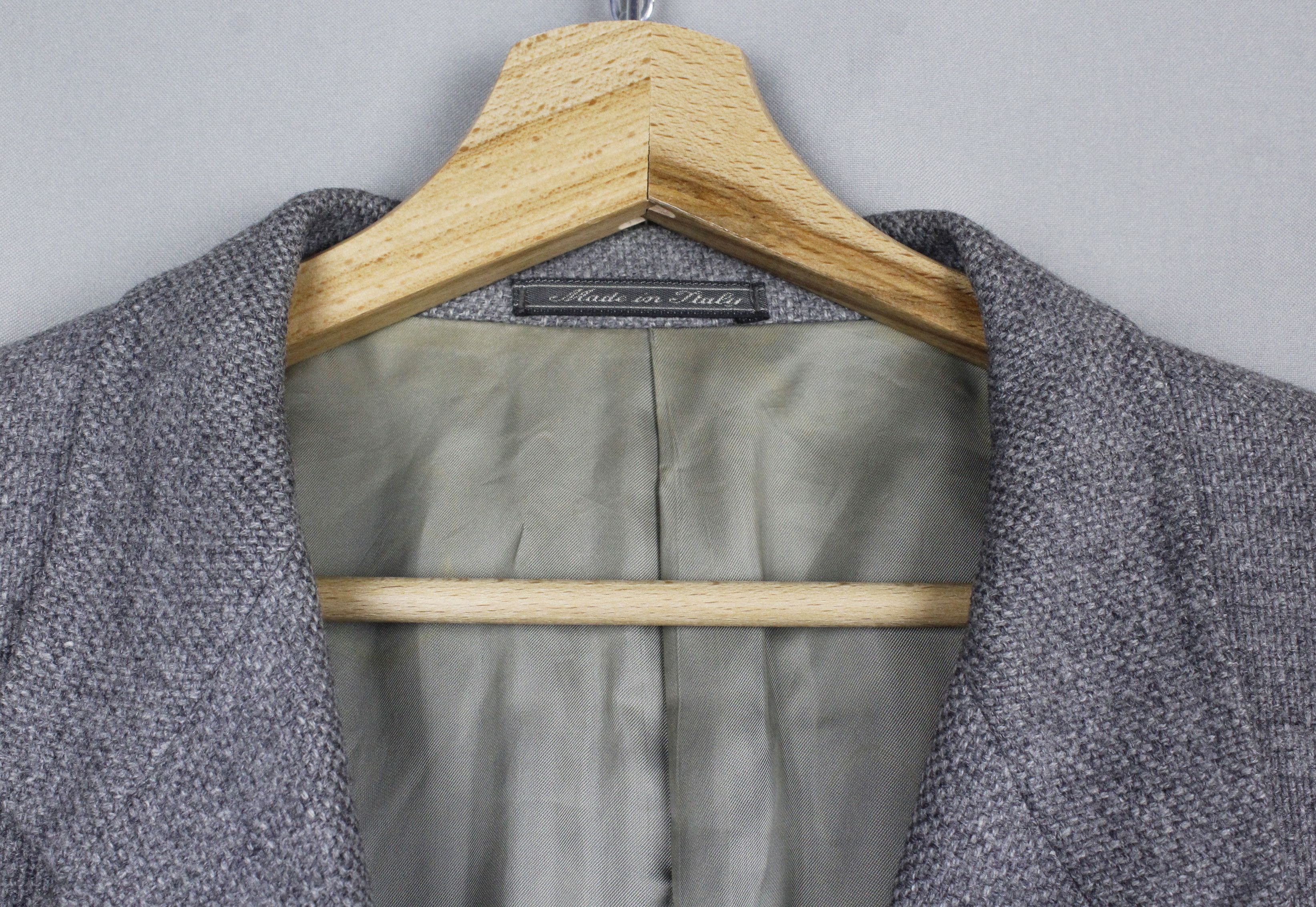 Corneliani Corneliani Gray Triple Button Wool Cashmere Blazer/Jacket Size US XL / EU 56 / 4 - 6 Thumbnail