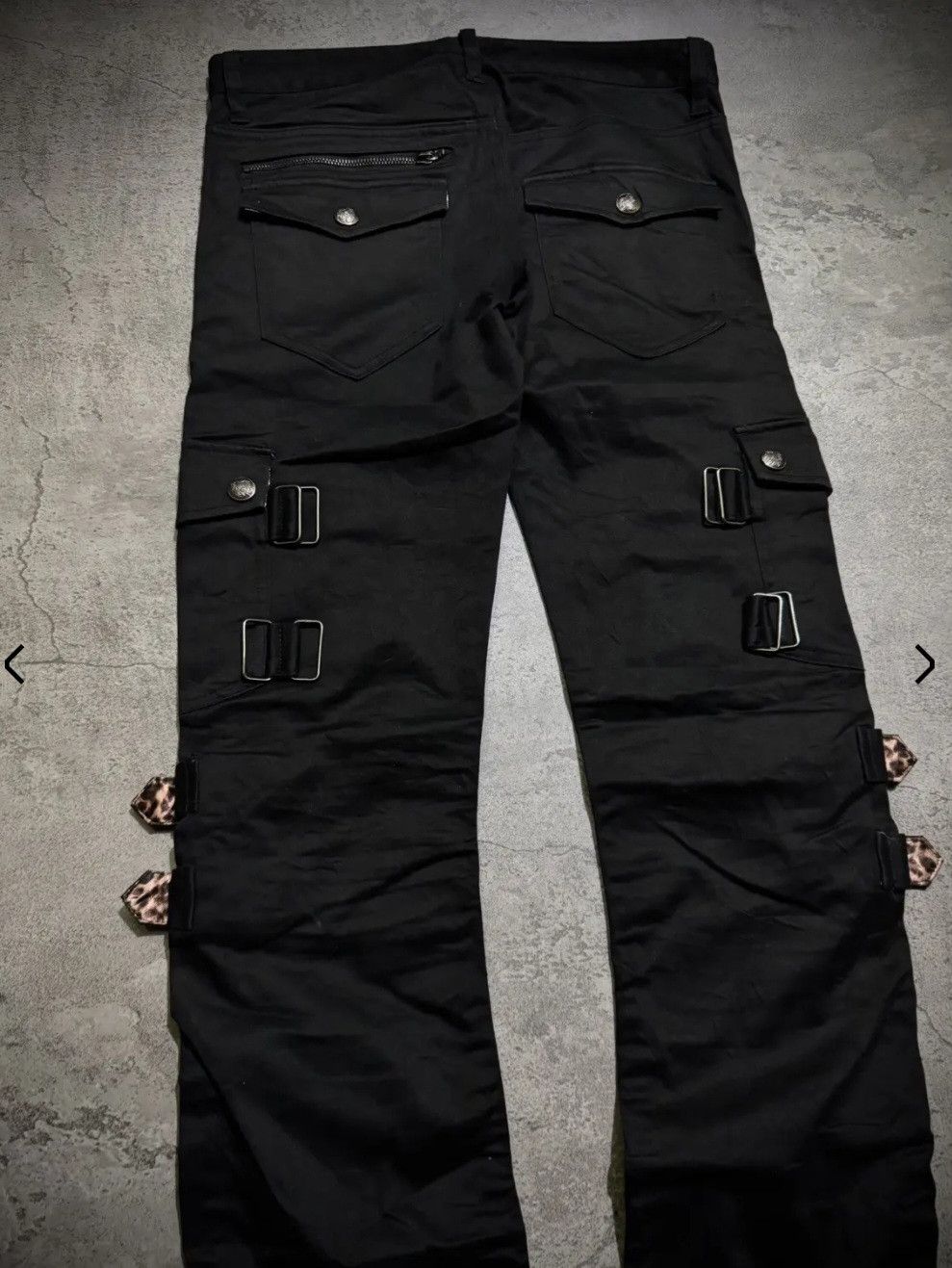 BERNINGS SHO 2000's BERNINGS SHO Punk Bondage MultiZipper Cargo pants Size US 30 / EU 46 - 6 Thumbnail
