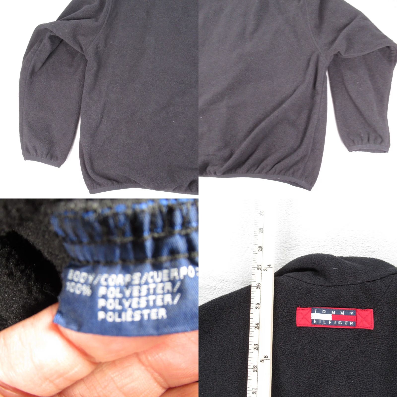 Tommy Hilfiger VINTAGE Tommy Hilfiger Jacket Men XL Black Pocket Full Zip Fleece Hiking Gorpcor Size US XL / EU 56 / 4 - 8 Thumbnail