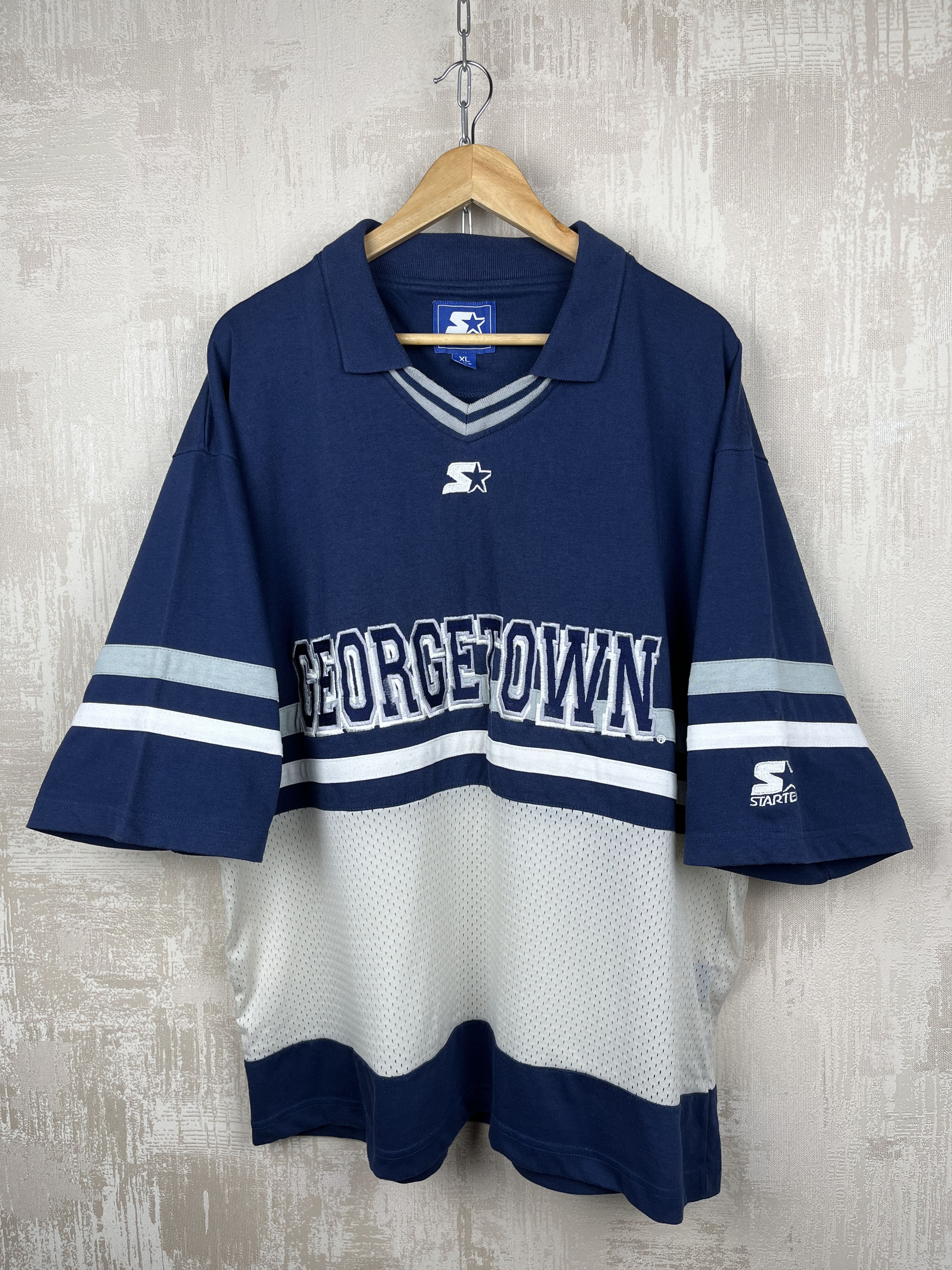 Starter 90's Georgetown Hoyas Starter Vintage T-shirt Oversized Size US XL / EU 56 / 4 - 12 Thumbnail