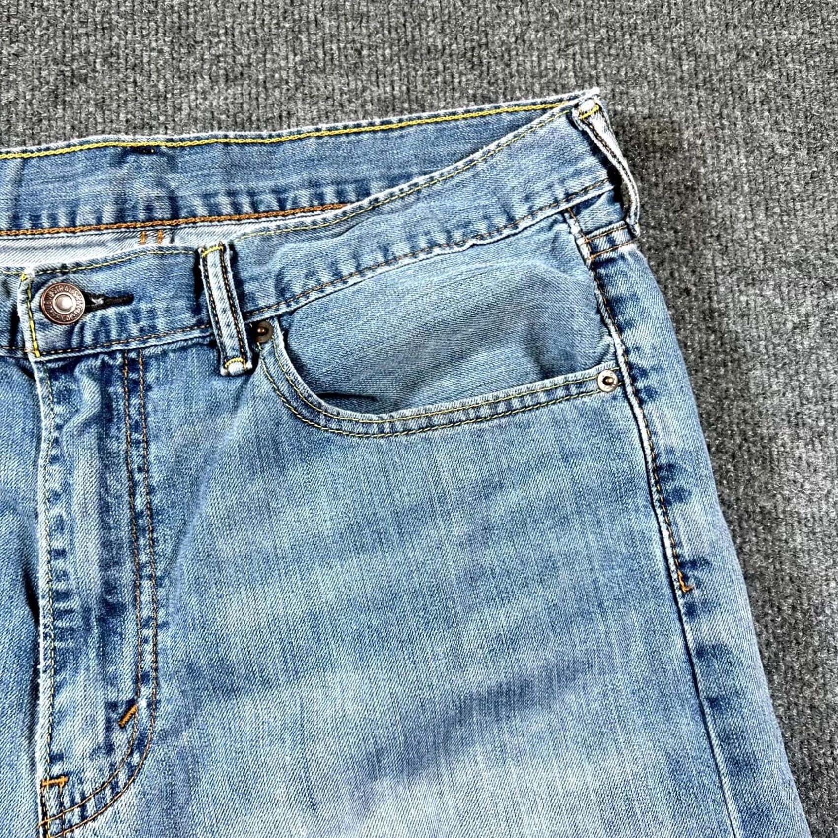 Levi's Levi's 505 Jeans Mens 36x30 Blue Denim Cotton Regular Fit Straight Leg Streetwear Shirt Size US 36 / EU 52 - 3 Thumbnail