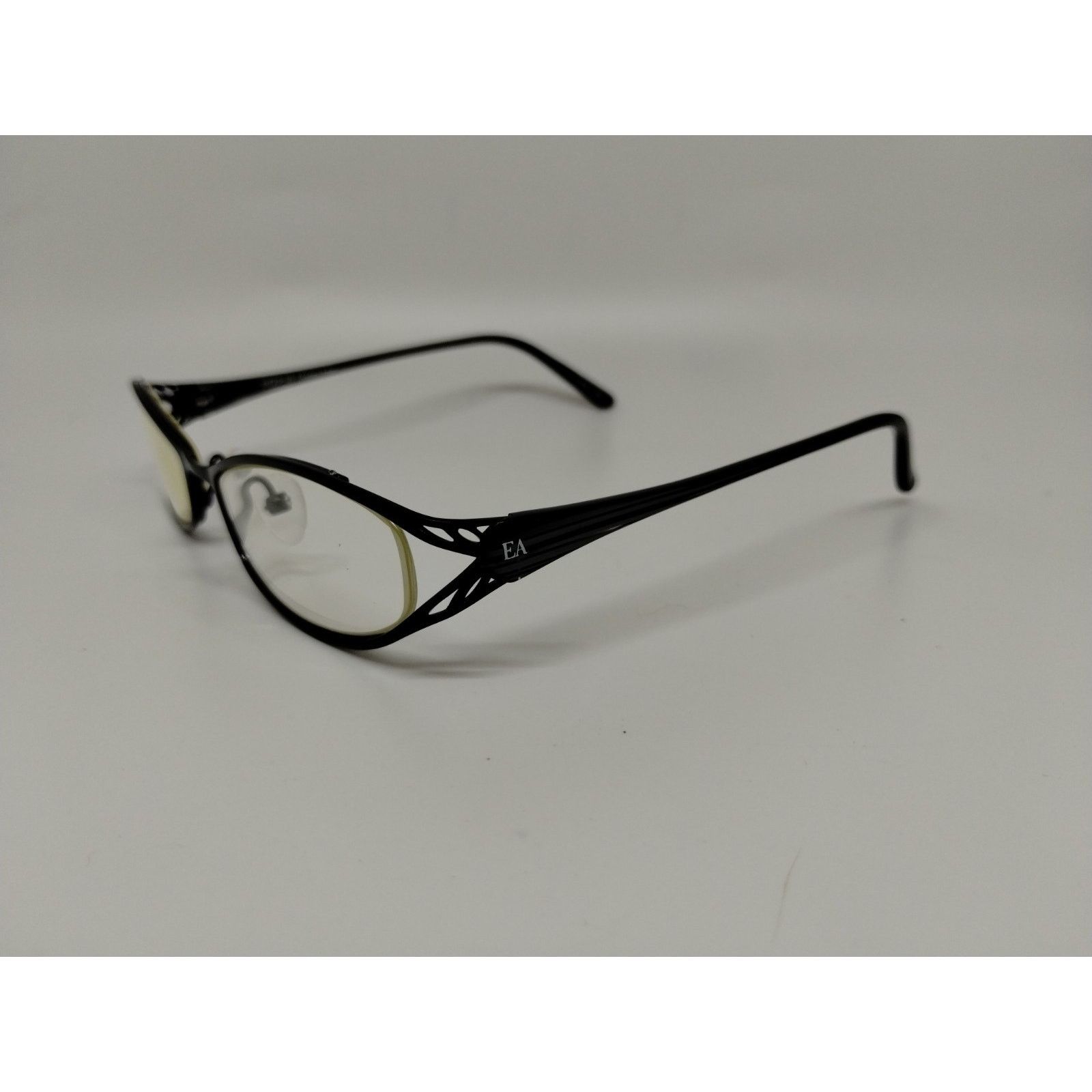 Vintage Elizabeth Arden Women Eyeglass Frames EAPT-59-2 Black Metal Size ONE SIZE - 4 Thumbnail
