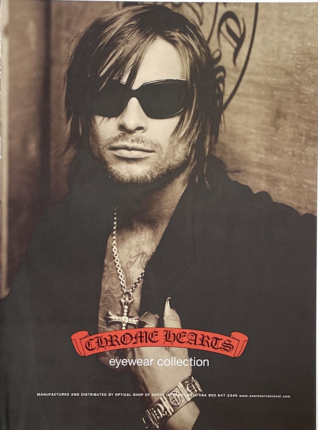 Chrome Hearts × Vintage Chrome Hearts vintage photo 9x11 Framed poster Size ONE SIZE - 2 Thumbnail