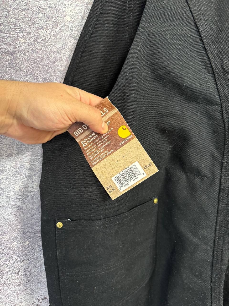 Carhartt NWT CARHARTT Double Knee Overall Black Fit 42x30 Size US 42 / EU 58 - 15 Thumbnail
