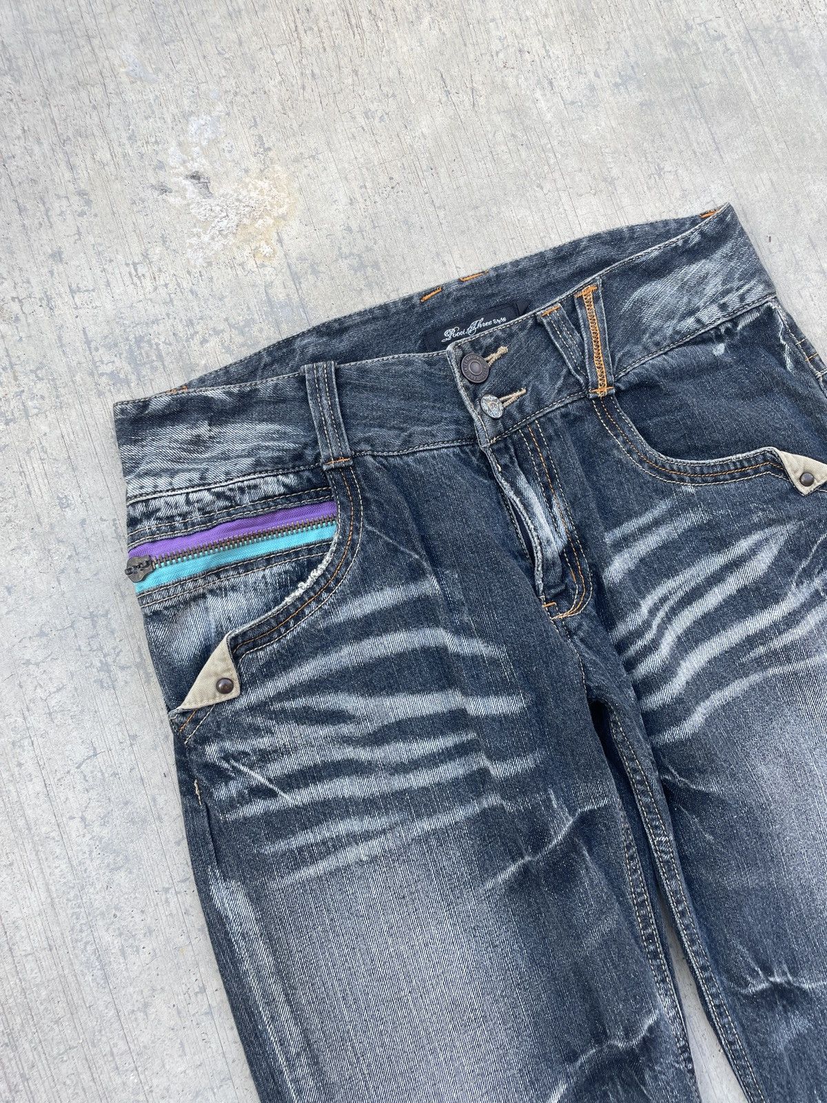 Japanese Brand 💥RARE💥2000s JAPANESE BRAND ROOT THREE WHISKER FLARE JEANS Size US 32 / EU 48 - 3 Thumbnail