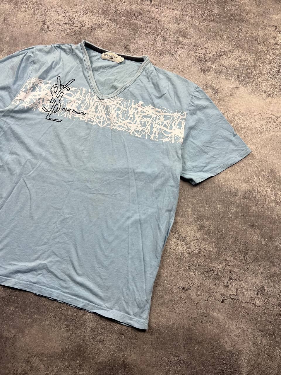 Yves Saint Laurent Vintage YSL Tee Yves Saint Laurent Monogram T-shirt Luxury Size US L / EU 52-54 / 3 - 3 Thumbnail