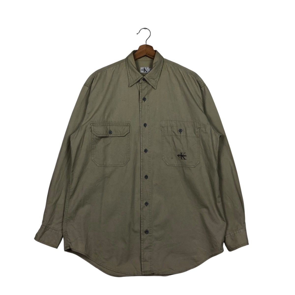 Calvin Klein × Japanese Brand 📌Vintage Chore Work Shirt Jacket Calvin Klein Jeans Size US M / EU 48-50 / 2 - 2 Thumbnail
