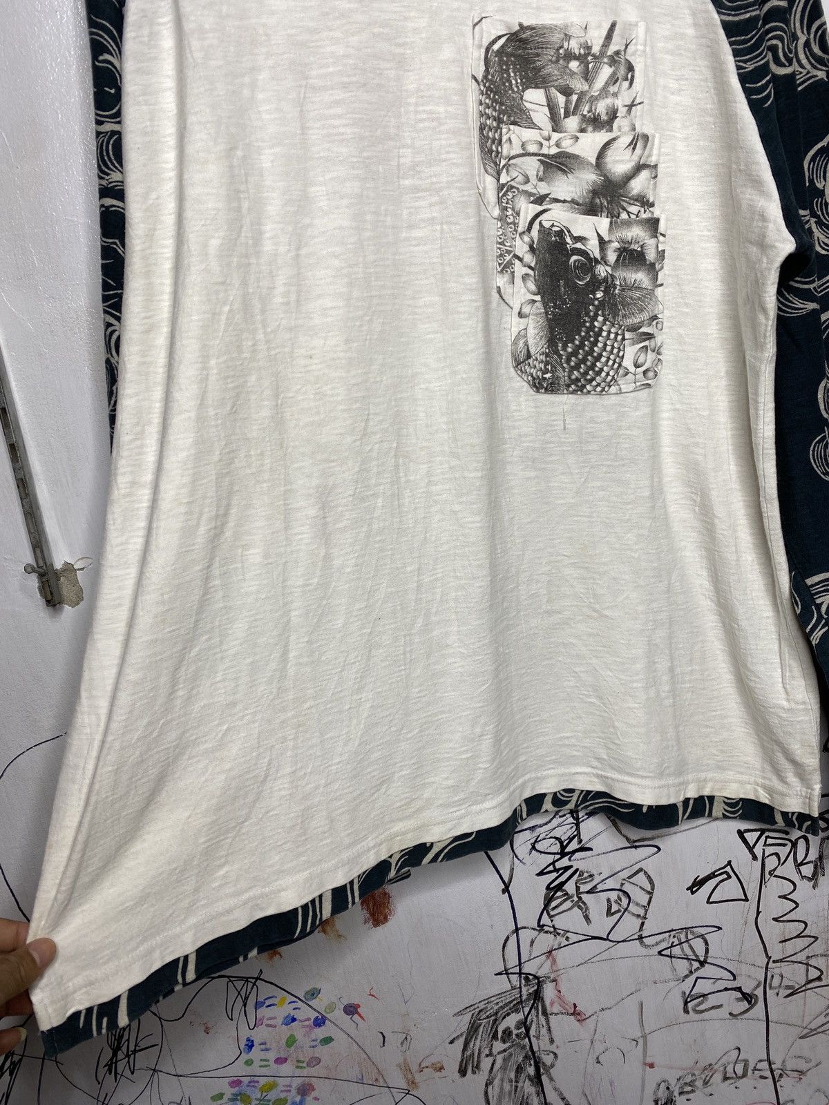 Edition Japan karakuri tamashii multi pocket sukajan tattoo koi L/S shirt Size US XXL / EU 58 / 5 - 6 Thumbnail