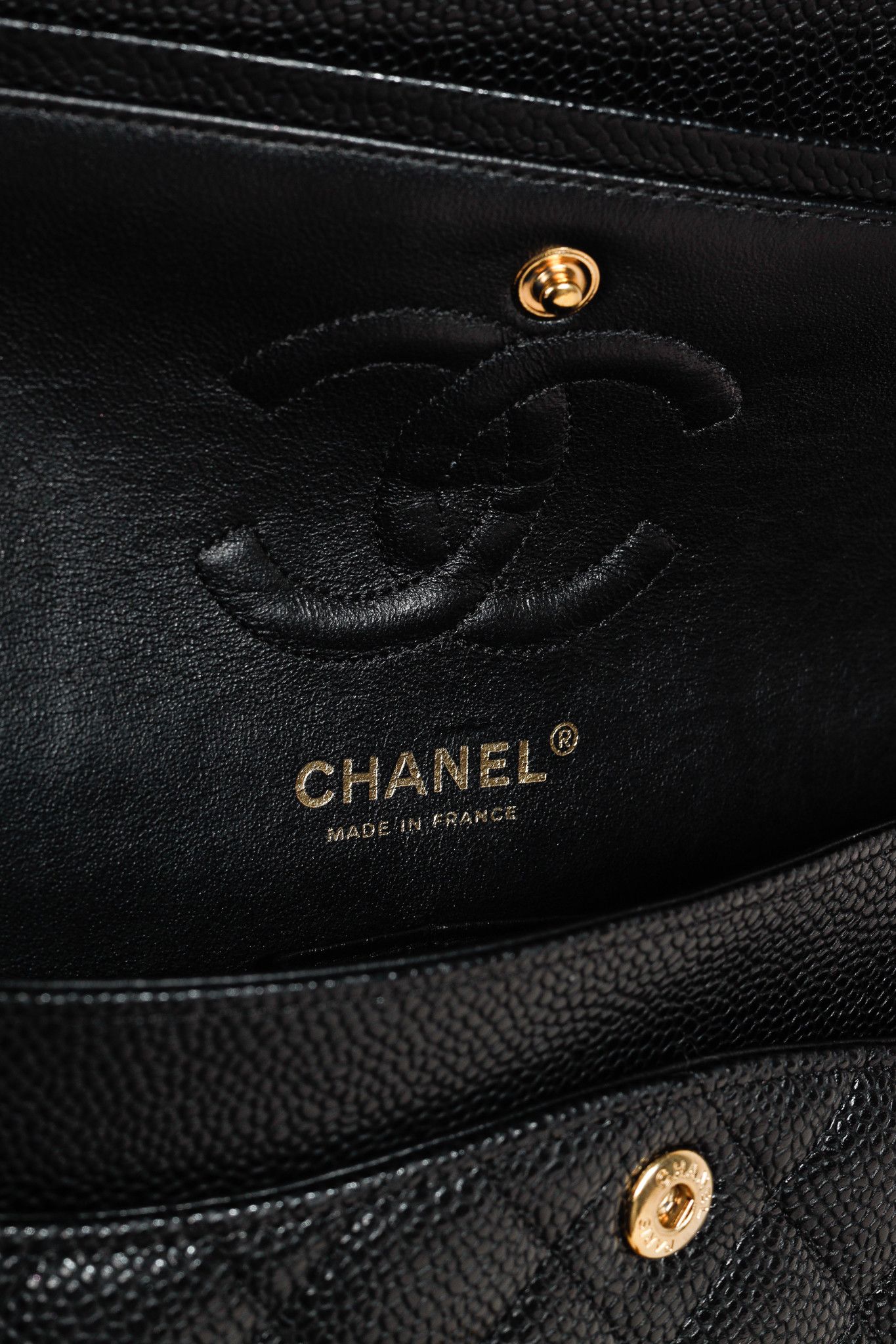 Chanel Chanel Small Black Caviar Classic Double Flap Bag Size ONE SIZE - 14 Thumbnail