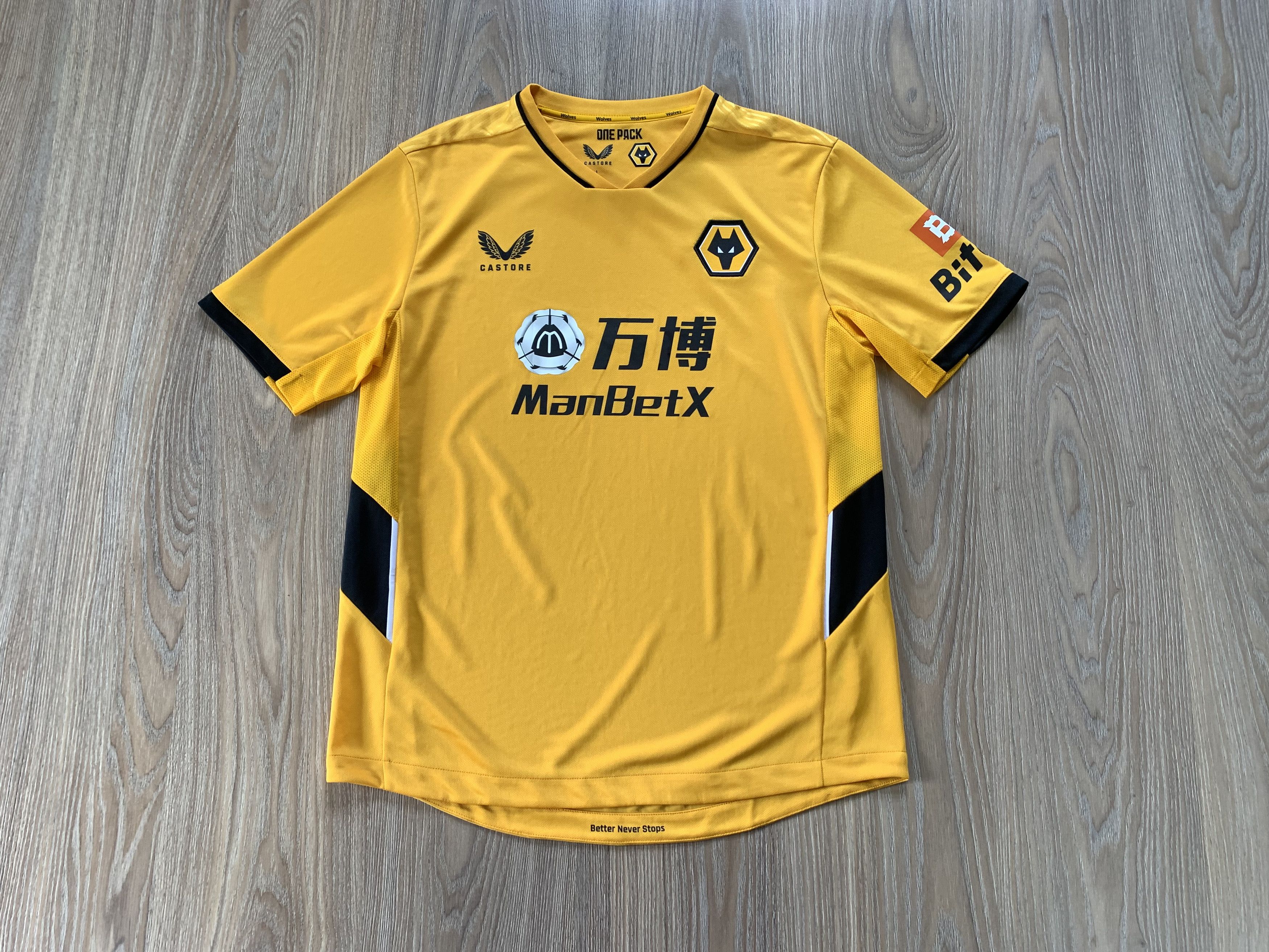 Castore Wolves Castore Home Shirt 2021-2022 Size US L / EU 52-54 / 3 - 3 Thumbnail