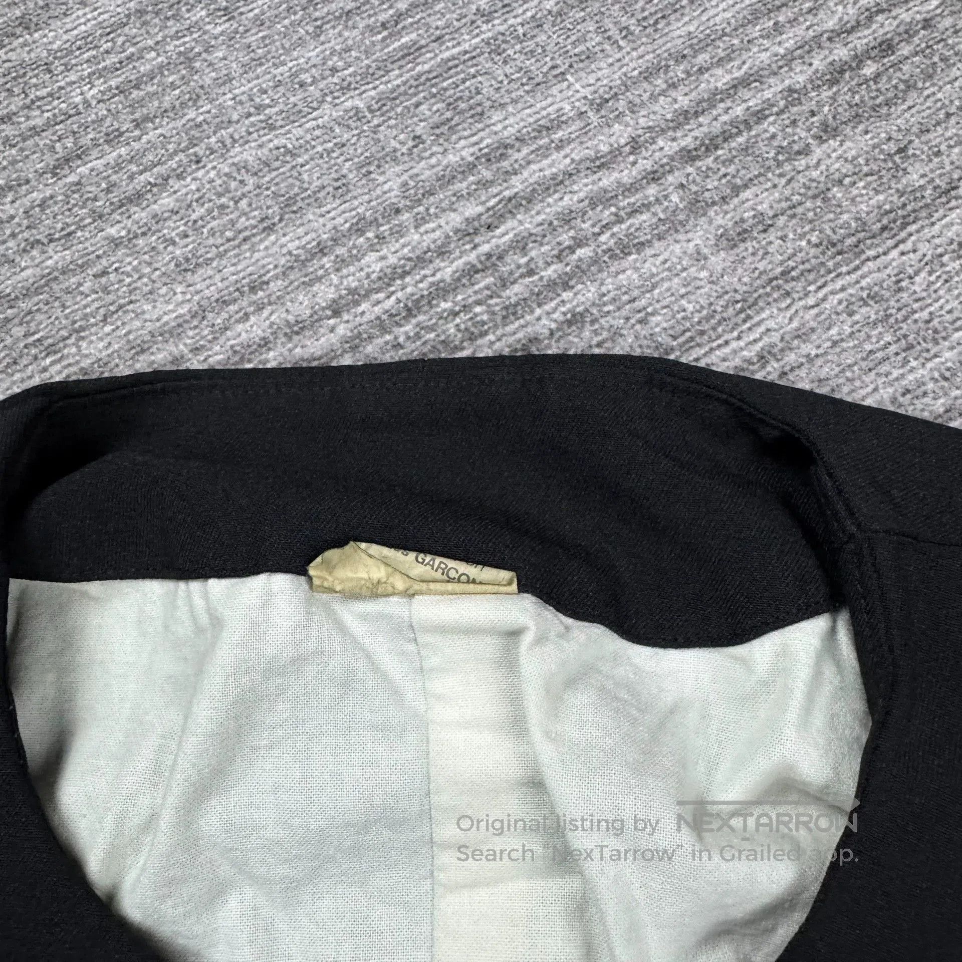 Comme des Garcons CDG Homme Plus Collarless Short Jacket. Size US M / EU 48-50 / 2 - 6 Thumbnail