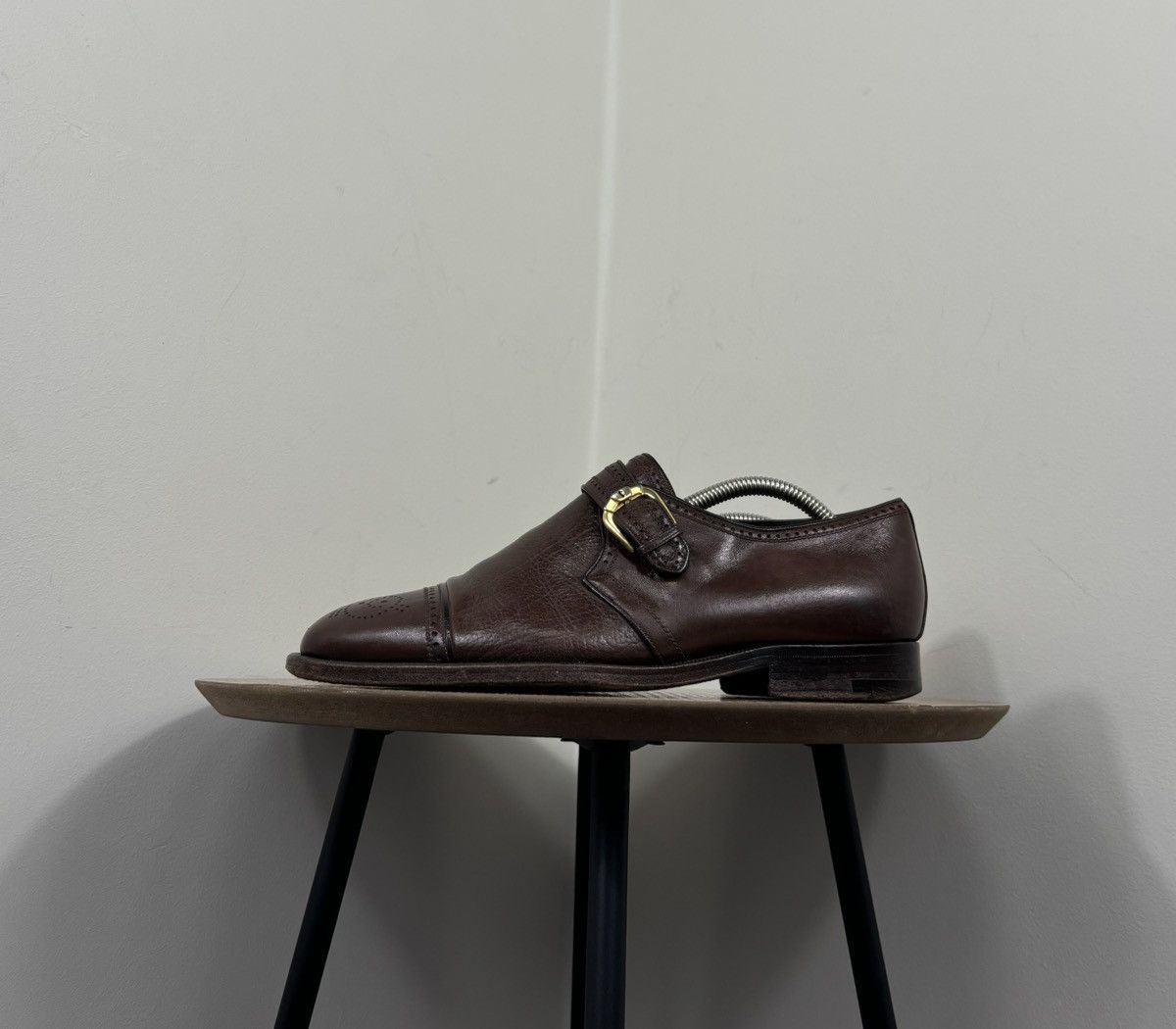 Testoni A. Testoni Black Label Vintage Monk Strap Leather Shoes Size US 8 / EU 41 - 5 Thumbnail