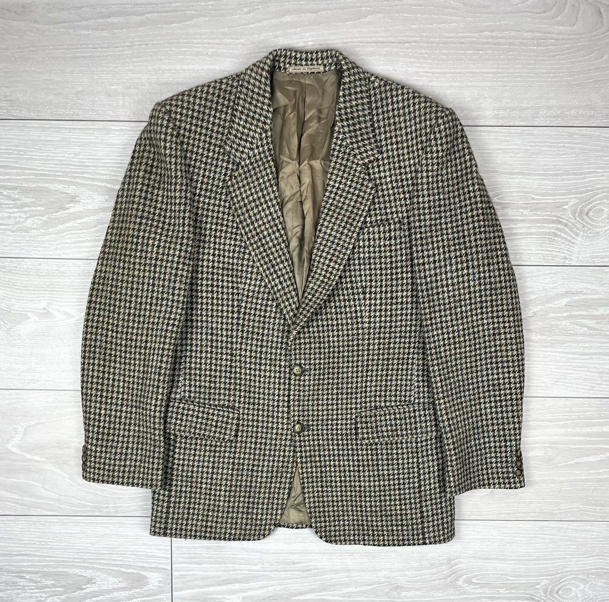 Harris Tweed Harris Tweed England Vintage 100% Wool Blazer Jacket Size 40R - 1 Thumbnail
