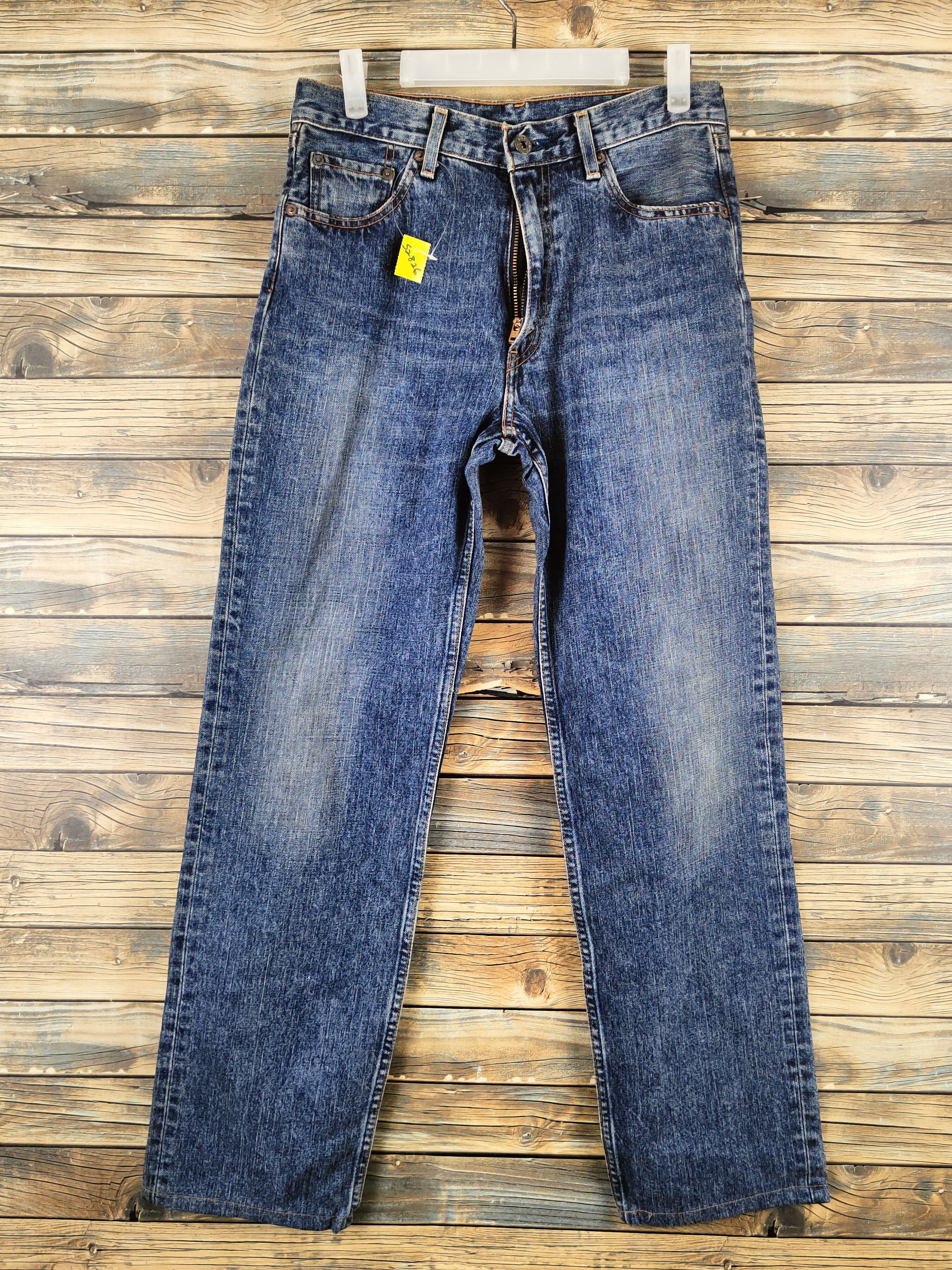 Levi's 502 Levi's Dark Blue Distressed Ripped Jeans #S2826 Size US 30 / EU 46 - 1 Thumbnail