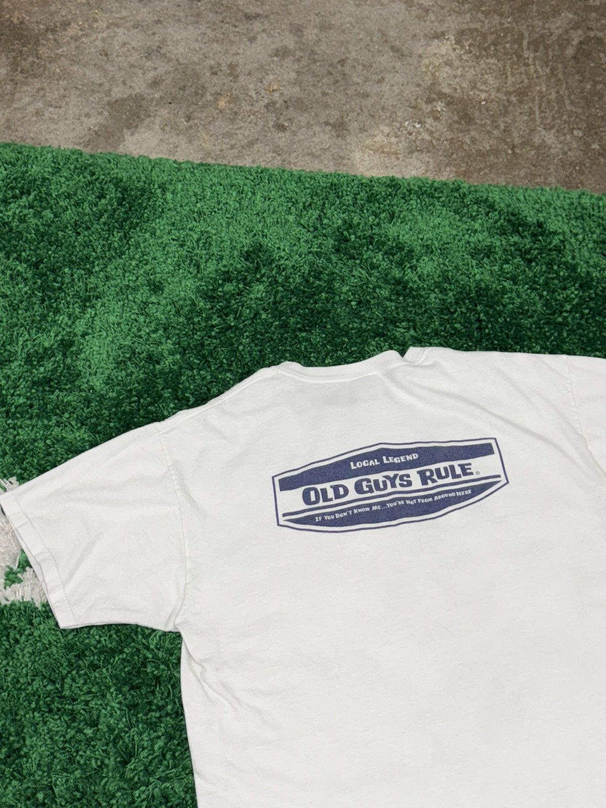 Vintage Old Guys Rule Logo Vintage White Tee XL Size US XL / EU 56 / 4 - 2 Thumbnail