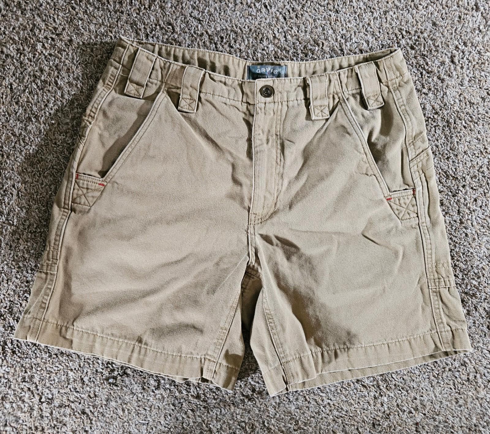 Orvis Orvis Trout Bum Duck Canvas Khaki Shorts Sz 34 Size US 34 / EU 50 - 1 Thumbnail