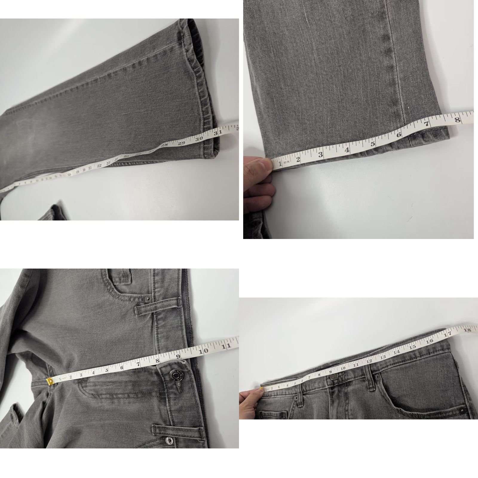 Banana Republic VINTAGE Banana Republic Jeans Denim 5-Pocket 100% Cotton Gray Gray Denim Straight Men’s Size 33X32 Size US 33 - 8 Thumbnail