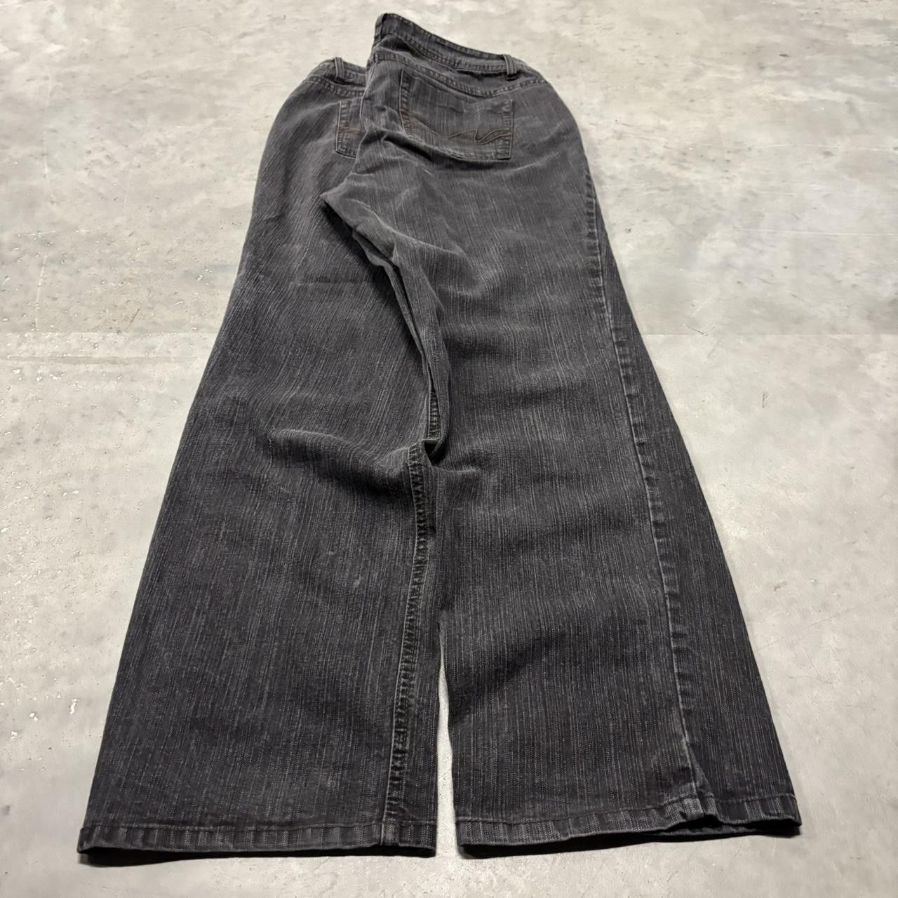 Japanese Brand × Vintage Crazy Vintage Y2K/2000s Grunge Black Denim Jeans! Size US 34 / EU 50 - 4 Thumbnail