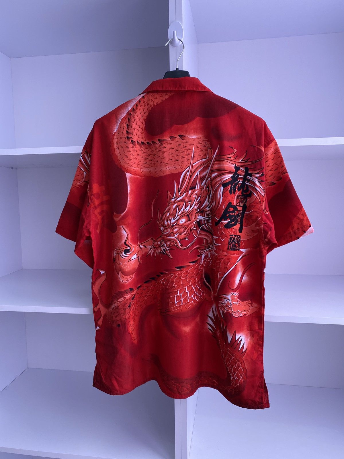 Japanese Brand × Vintage Vintage Japanese Style Dragon Short Sleeve Shirt Size US XXL / EU 58 / 5 - 8 Thumbnail
