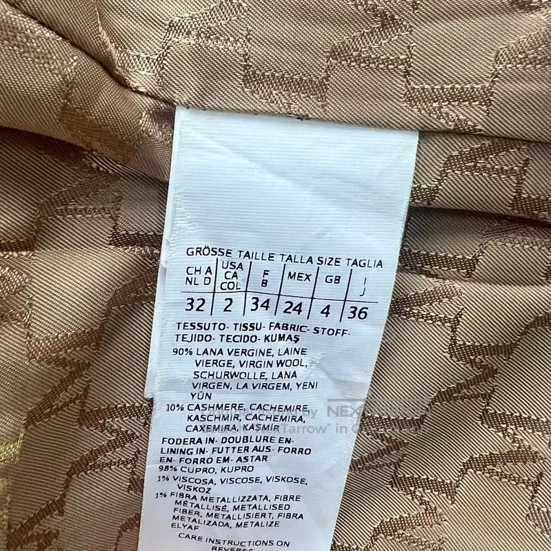 Max Mara MaxMara Camel Wool Double-Breasted Women's Coat . Size XXS / US 00 / IT 34 - 4 Thumbnail