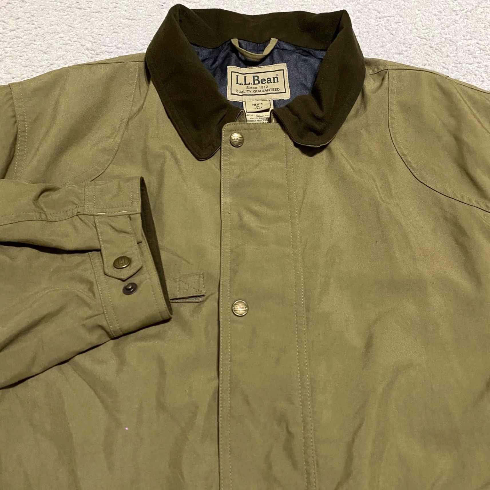 Vintage VINTAGE L.L. Bean Mens XLT Jacket Brown Field Coat Corduroy Collar Convertible Trench Size US XL / EU 56 / 4 - 4 Thumbnail