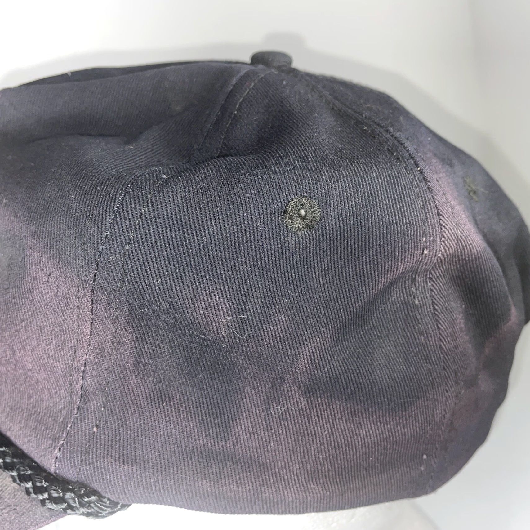 Spell VTG Exxon Superflo Spell Out Hat Black Snapback Rope Baseball Cap Adjustable Hat Men Adjustable Black Rope Baseball Cap Mens Size ONE SIZE - 7 Thumbnail