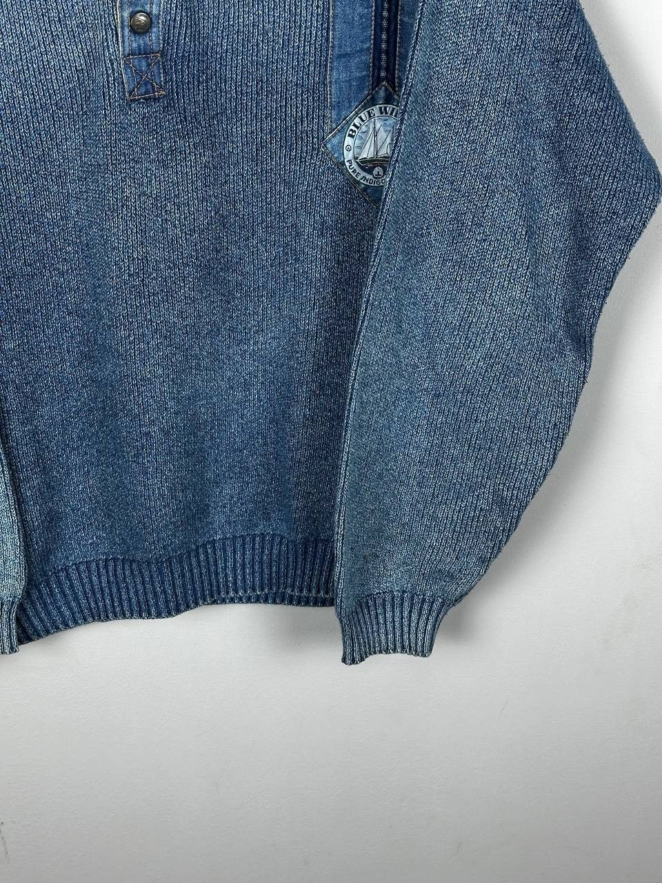 Vintage Vintage Blue Willi’s Nautical Knit Sweater Sailboat Denim Size US L / EU 52-54 / 3 - 7 Thumbnail